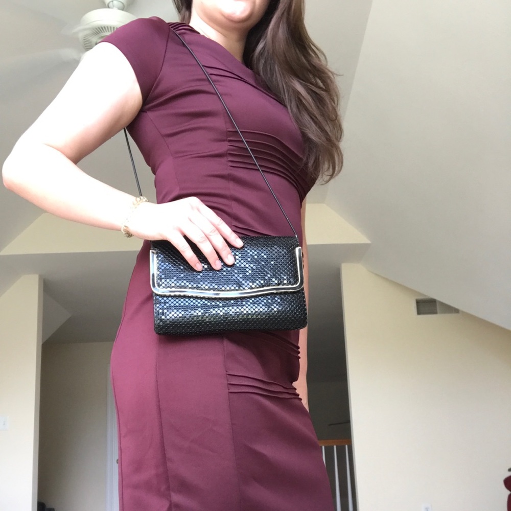 Maroon bodycon dress